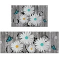 thumbnail image 1 of Kitchen Rug Sets 2 Piece, Rubber Kitchen Mats for Floor, Waterproof Kitchen Rugs and Mats Non Skid Washable, Farmhouse Floral Kitchen Floor Mat Carpet for Sink Laundry 18'' x 48''+ 18'' x 30'', 1 of 6