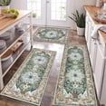 thumbnail image 1 of Kitchen Rug and Mat, Yamaziot Boho Kitchen Rug Set of 3, Non Slip Washable Farmhouse Floor Mat Hallway Runner, Laundry Room Carpet, 1 of 10