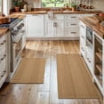 thumbnail image 1 of MatEssenz Kitchen Rug Set 2 Piece, Boho Washable Kitchen Mats for in Front of Sink, Non-Slip Woven Kitchen Runner Set 20x30 and 20x48, Vintage Geometric, Light Taupe Brown, 1 of 10