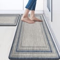 thumbnail image 1 of Kitchen Rugs 2 Piece Gray Kitchen Mats Cushioned Anti Fatigue Mats for Kitchen Floor Non Slip Waterproof Kitchen Floor Mat Memory Foam Kitchen Mat Comfort Standing Mat for Front of Sink Laundry, 1 of 6