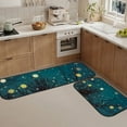 thumbnail image 1 of Kitchen Rugs 2 Piece Waterproof Non Slip Kitchen Kitchen Rug Set for Sink Office Kitchen Cafe,Festive lights with tree, 1 of 6
