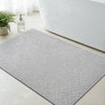 thumbnail image 1 of FEELHOME Bathroom Rug Diamond Pattern Absorbent Non Slip Bath Mat Soft Chenille Quick Dry Machine Washable Bathroom Mat with Rubber Backing Durable Bath Rug for Bathroom Floor 16"x24" Gray, 1 of 7