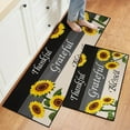 thumbnail image 1 of Kitchen Rugs, 2PCS Kitchen Mats for Floor Soft Comfort Cushioned Kitchen Rug, Washable Non-Slip Standing Mat for Home Kitchen, Floor, Sink, Laundry (Black&White), 1 of 1