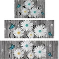 thumbnail image 1 of Kitchen Rugs 3 Pcs, Rubber Kitchen Mats for Floor, Waterproof Kitchen Rugs and Mats Non Skid Washable, Farmhouse Floral Kitchen Floor Mat for Laundry 17.3'' x 30''+17.3'' x 47''+17.3'' x 59'', 1 of 6
