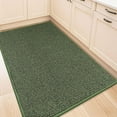 thumbnail image 1 of Kitchen Rugs 32"x48", Non-Slip Kitchen Mats for Floor, Super Absorbent and Stain Resistant Kitchen Rugs, Machine Washable Rugs for Kitchen, Hallway, Laundry & Sink, Green, 1 of 10
