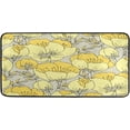 thumbnail image 1 of Kitchen Rugs Elegant Yellow Rose Flower Design Non-Slip Soft Kitchen Mats Bath Rug Runner Doormats Carpet for Home Decor, 39" X 20", 1 of 5