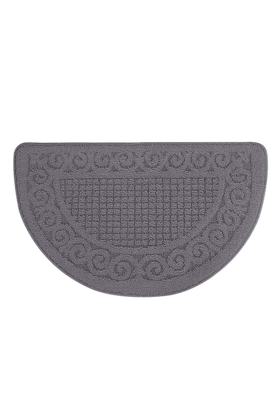 Kitchen Rugs,Half Round Non-Slip Kitchen Bathroom Toilet Doormat,Kitchen Mats, Half Moon Round Kitchen Rugs Carpet,Anti Skid Absorbent Floor Rug Mat for Kitchen Doorway Floors Accessories