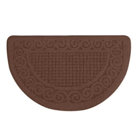 Kitchen Rugs,Half Round Non-Slip Kitchen Bathroom Toilet Doormat,Kitchen Mats, Half Moon Round Kitchen Rugs Carpet,Anti Skid Absorbent Floor Rug Mat for Kitchen Doorway Floors Accessories