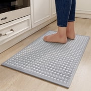 QiCaiJia Kitchen Rugs Mat Non Slip Washable, Super Absorbent Kitchen Mats for Floor, Rubber Backing Soft Braided Standing Floor Mats Sink Mat Runner Rug, 17"x30