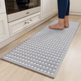 thumbnail image 1 of QiCaiJia Kitchen Rugs Mat Non Slip Washable, Super Absorbent Kitchen Mats for Floor, Rubber Backing Soft Braided Standing Floor Mats Sink Mat Runner Rug, 17"x47" Gray, 1 of 9