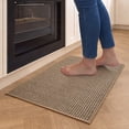 thumbnail image 1 of Kitchen Rugs and Mat Non Slip Washable, Super Absorbent Kitchen Mats for Floor with Rubber Backing, Soft Braided Standing Sink Mat, Anti Fatigue Kitchen Runner Rug Easy to Clean, Khaki 17"x30", 1 of 8