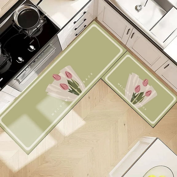 Kitchen Rugs Mat Printed Kitchen Floor Mat Anti Fatigue Entrance Carpet Absorbent Long Area Rug Bathroom Bedroom Mats