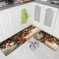 thumbnail image 1 of Kitchen Rugs and Mats,Comfort Kitchen Rugs Kitchen Rugs Non Skid Washable Rug Kitchen Floor Red Apple Tree in Autumn Fruit Garden 2 Pieces 17X48+17X24 Inches, 1 of 2