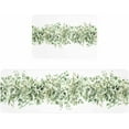 thumbnail image 1 of Kitchen Rugs and Mats,Green Eucalyptus Gradient Leavesl 2 Piece Anti Fatigue Area Runner Rug Set Comfort Standing Floor Mat,Country Plant on White Non Slip Absorbent Doormats for Laundry/Bathroom, 1 of 6
