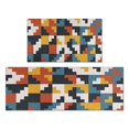 thumbnail image 1 of Kitchen Rugs and Mats Non Skid Washable Abstract Geometric` Kitchen Mat and Rug Set,Floor Cushion Waterproof Rug,Rubber Backed Area Rugs for Kitchen Laundry, 1 of 7