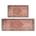 thumbnail image 1 of Kitchen Rugs and Mats Non Skid Washable Bohemian Pink Purple Ethnic Vintage Pattern Carpet Kitchen Mat and Rug Set,Floor Cushion Waterproof Rug,Rubber Backed Area Rugs for Kitchen Laundry, 1 of 7