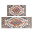 thumbnail image 1 of Kitchen Rugs and Mats Non Skid Washable Bohemian Pink Purple National Design Carpet Kitchen Mat and Rug Set,Floor Cushion Waterproof Rug,Rubber Backed Area Rugs for Kitchen Laundry, 1 of 7