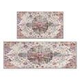 thumbnail image 1 of Kitchen Rugs and Mats Non Skid Washable Bohemian Vintage Orange Carpet Kitchen Mat and Rug Set,Floor Cushion Waterproof Rug,Rubber Backed Area Rugs for Kitchen Laundry, 1 of 7