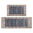 thumbnail image 1 of Kitchen Rugs and Mats Non Skid Washable Boho Blue Carpet Kitchen Mat and Rug Set,Floor Cushion Waterproof Rug,Rubber Backed Area Rugs for Kitchen Laundry, 1 of 7