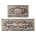 thumbnail image 1 of Kitchen Rugs and Mats Non Skid Washable Boho Brown Carpet Kitchen Mat and Rug Set,Floor Cushion Waterproof Rug,Rubber Backed Area Rugs for Kitchen Laundry, 1 of 7