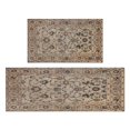 thumbnail image 1 of Kitchen Rugs and Mats Non Skid Washable Boho Brown Carpet Kitchen Mat and Rug Set,Floor Cushion Waterproof Rug,Rubber Backed Area Rugs for Kitchen Laundry, 1 of 7