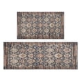 thumbnail image 1 of Kitchen Rugs and Mats Non Skid Washable Boho Brown Carpet Kitchen Mat and Rug Set,Floor Cushion Waterproof Rug,Rubber Backed Area Rugs for Kitchen Laundry, 1 of 7