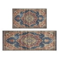 thumbnail image 1 of Kitchen Rugs and Mats Non Skid Washable Boho Brown Vintage Carpet Kitchen Mat and Rug Set,Floor Cushion Waterproof Rug,Rubber Backed Area Rugs for Kitchen Laundry, 1 of 7