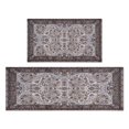 thumbnail image 1 of Kitchen Rugs and Mats Non Skid Washable Brown Pattern Bohemia Kitchen Mat and Rug Set,Floor Cushion Waterproof Rug,Rubber Backed Area Rugs for Kitchen Laundry, 1 of 7
