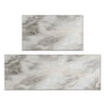 thumbnail image 1 of Kitchen Rugs and Mats Non Skid Washable Gray and Brown Marble Kitchen Mat and Rug Set,Floor Cushion Waterproof Rug,Rubber Backed Area Rugs for Kitchen Laundry, 1 of 7