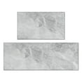 thumbnail image 1 of Kitchen Rugs and Mats Non Skid Washable Grey and White Marble Kitchen Mat and Rug Set,Floor Cushion Waterproof Rug,Rubber Backed Area Rugs for Kitchen Laundry, 1 of 7