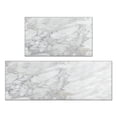 thumbnail image 1 of Kitchen Rugs and Mats Non Skid Washable Grey and White Marble Kitchen Mat and Rug Set,Floor Cushion Waterproof Rug,Rubber Backed Area Rugs for Kitchen Laundry, 1 of 7