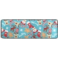 thumbnail image 1 of Kitchen Rugs and Mats Non-Skid Washable Runner Rugs Christmas Santa Socks Gift Boxes Candy Canes Long 72x24 inch for Floor Cushioned Hallway Entryway Indoor 2x6, 1 of 7