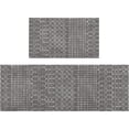 thumbnail image 1 of Kitchen Rugs and Mats Non Skid Washable Set of 2,Boho Moroccan Modern Farmhouse Faded Bohemian Runner Rug with Rubber Backing for Kitchen Decor and Accessories (Dark Grey 17"x47"+17"x30"), 1 of 6