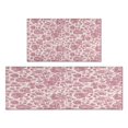 thumbnail image 1 of Kitchen Rugs and Mats Non Skid Washable Spring Flowers Leaf Kitchen Mat and Rug Set,Floor Cushion Absorbent Rug,Rubber Backed Area Rugs for Kitchen Laundry, 1 of 7