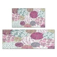 thumbnail image 1 of Kitchen Rugs and Mats Non Skid Washable Spring Flowers Leaf Kitchen Mat and Rug Set,Floor Cushion Absorbent Rug,Rubber Backed Area Rugs for Kitchen Laundry, 1 of 7