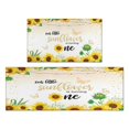 thumbnail image 1 of Kitchen Rugs and Mats Non Skid Washable Sunflower Wood Colored Flowers Kitchen Mat and Rug Set,Floor Cushion Waterproof Rug,Rubber Backed Area Rugs for Kitchen Laundry, 1 of 7