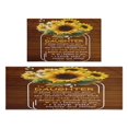 thumbnail image 1 of Kitchen Rugs and Mats Non Skid Washable Sunflower Wood Colored Flowers Kitchen Mat and Rug Set,Floor Cushion Waterproof Rug,Rubber Backed Area Rugs for Kitchen Laundry, 1 of 7