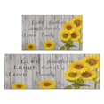 thumbnail image 1 of Kitchen Rugs and Mats Non Skid Washable Text Board Sunflower Flowers Kitchen Mat and Rug Set,Floor Cushion Waterproof Rug,Rubber Backed Area Rugs for Kitchen Laundry, 1 of 7