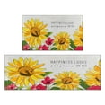 thumbnail image 1 of Kitchen Rugs and Mats Non Skid Washable Text Sunflower Flowers Kitchen Mat and Rug Set,Floor Cushion Waterproof Rug,Rubber Backed Area Rugs for Kitchen Laundry, 1 of 7