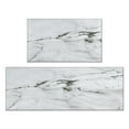 thumbnail image 1 of Kitchen Rugs and Mats Non Skid Washable White and Black Marble Kitchen Mat and Rug Set,Floor Cushion Waterproof Rug,Rubber Backed Area Rugs for Kitchen Laundry, 1 of 7