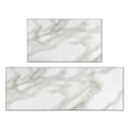 thumbnail image 1 of Kitchen Rugs and Mats Non Skid Washable White and Brown Marble Kitchen Mat and Rug Set,Floor Cushion Waterproof Rug,Rubber Backed Area Rugs for Kitchen Laundry, 1 of 7