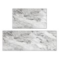 thumbnail image 1 of Kitchen Rugs and Mats Non Skid Washable White and Gray Marble Kitchen Mat and Rug Set,Floor Cushion Waterproof Rug,Rubber Backed Area Rugs for Kitchen Laundry, 1 of 7
