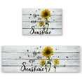 thumbnail image 1 of Kitchen Rugs and Mats Non Slip Cushioned Anti Fatigue Machine Washable 2 Pieces Rug Set Kitchen Mats for Floor,Sunflowers You are My Sunshine (15.7"x23.6"+15.7"x47.2" inches), 1 of 6