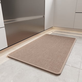 Kitchen Rugs and Mats Non Slip Washable, 17"x30" Brown Absorbent Runner Rugs for Kitchen, Front of Sink, Kitchen Mats for Floor，Easy to Clean and Maintain Kitchen Floor mat