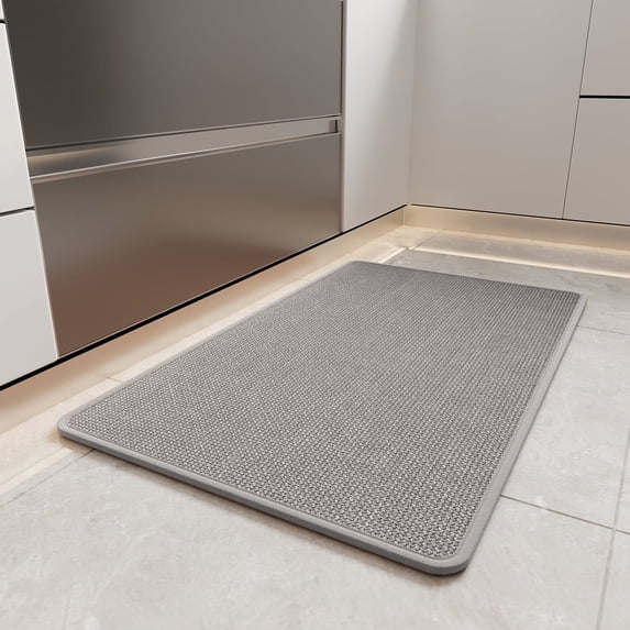 Kitchen Rugs and Mats Non Slip Washable, 17"x30" Gray Absorbent Runner Rugs for Kitchen, Front of Sink, Kitchen Mats for Floor,Easy to Clean and Maintain Kitchen Floor mat
