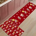thumbnail image 1 of Kitchen Rugs and Mats Set of 1 Christmas Cartoon Mouse Colorful Lanterns Snowflake Red Kitchen Sink Mat,Non-Slip Area Runner Rug,Washable Floor Mat for Home Dining Room Office 20"x47", 1 of 6