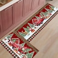 thumbnail image 1 of Kitchen Rugs and Mats Set of 1 Christmas Farm Gnome Snowman Xmas Tree Elk Kitchen Sink Mat,Non-Slip Area Runner Rug,Washable Floor Mat for Home Dining Room Office 15"x47", 1 of 6