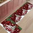 thumbnail image 1 of Kitchen Rugs and Mats Set of 1 Christmas Farm Truck Xmas Tree Bird Snow Red Plaid Kitchen Sink Mat,Non-Slip Area Runner Rug,Washable Floor Mat for Home Dining Room Office 18"x47", 1 of 6