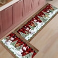 thumbnail image 1 of Kitchen Rugs and Mats Set of 1 Christmas Snowman Xmas Tree Farmhouse Red Plaid Kitchen Sink Mat,Non-Slip Area Runner Rug,Washable Floor Mat for Home Dining Room Office 15"x47", 1 of 6