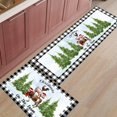 thumbnail image 1 of Kitchen Rugs and Mats Set of 2 Christmas Farmhouse Pig Cow Cock Black Plaid Kitchen Sink Mat,Non-Slip Area Runner Rug,Washable Floor Mat for Home Dining Room Office 18"x30"+18"x48", 1 of 6